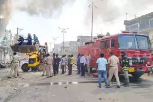 Major Fire Incident Reported in Jangaon