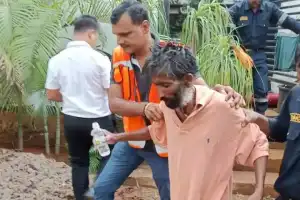 Man Rescued After Falling into Nala