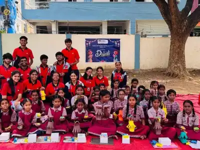 Meru International School Spreads Diwali Cheer with MPPS Tellapur and MPPS Chandanagar Celebrations