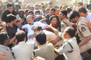 Police Thwart UM Bandi’s ‘Chalo Secretariat’ Rally at Liberty Center