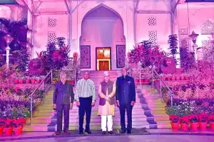 Raj Bhavan Shines in Pink to Raise Breast Cancer Awareness