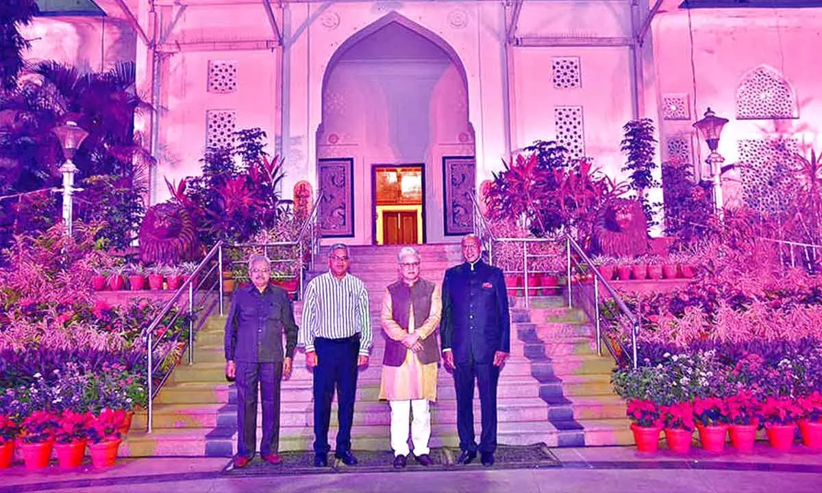 Raj Bhavan Shines in Pink to Raise Breast Cancer Awareness