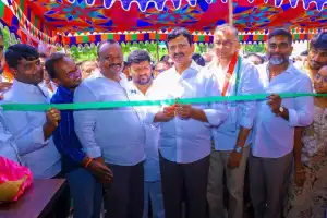 Revenue Minister Ponguleti Inaugurates New Gram Panchayat Building