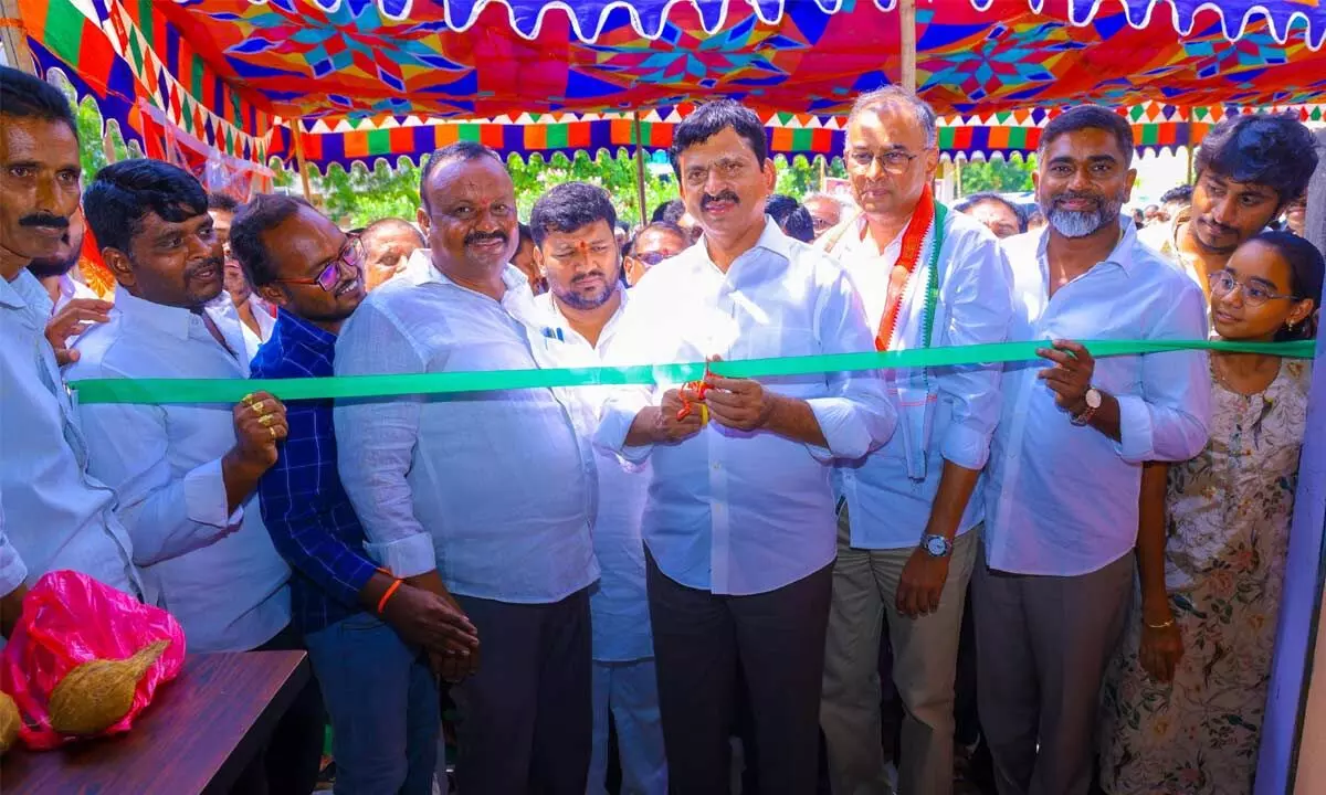 Revenue Minister Ponguleti Inaugurates New Gram Panchayat Building