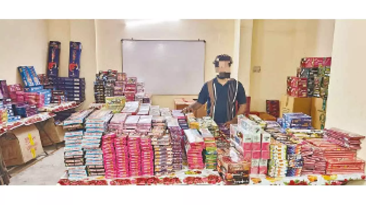 Task Force Uncovers Illegal Firecracker Warehouse, Seizes Stock Worth Rs 5 Lakh