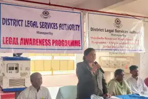 Wanaparthy Legal Services Authority Issues Warning Against Anti-Social Activities