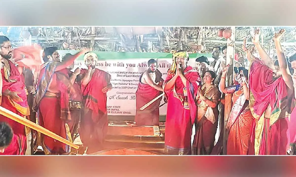 Yagam Ceremony for Harris’ Victory Concludes