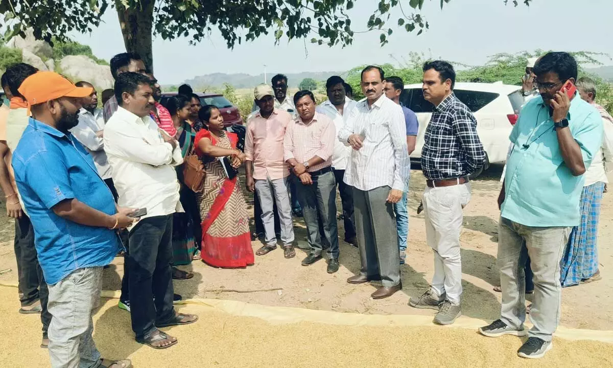 Additional Collector Inspects Paddy Procurement Centers