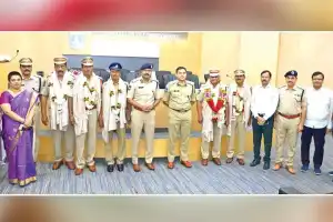 Avinash Mohanty Honors Retiring Police Officers