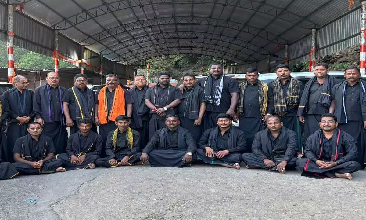 Ayyappa Mala Initiation Ceremony Held at Sri Uma Maheshwara Kshetram