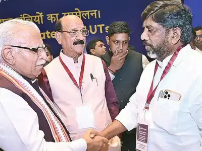 Bhatti Meets Khattar to Discuss Progress on Amrut Contract Projects