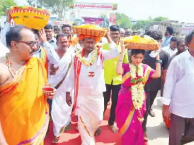 Celestial Wedding of Lakshmi Narasimha Swamy Held