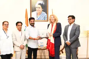 Dutch Ambassador Marisa Gerard Meets Telangana Chief Minister A. Revanth Reddy in Delhi