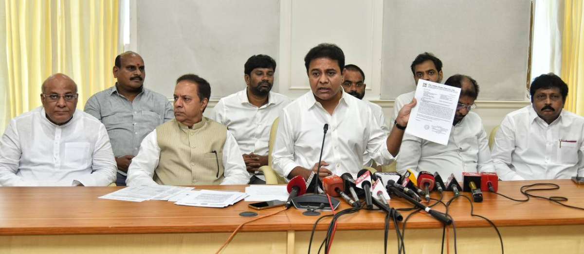 KTR accuses Revanth Reddy of corruption charges in Telangana