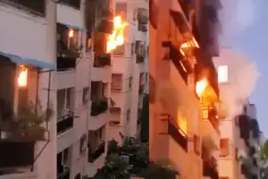 Fire Erupts at EIPL Apartment in Manikonda, No Injuries