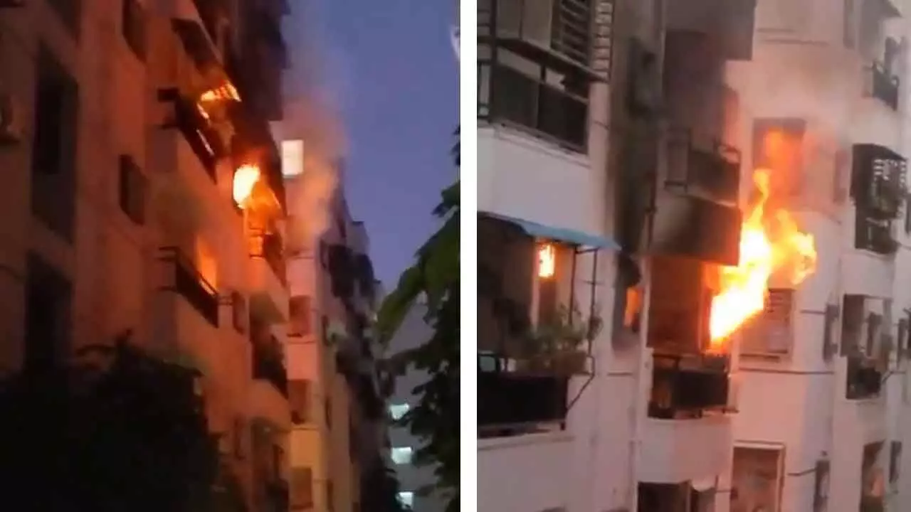 Fire Erupts at Manikonda Apartment, No Casualties Reported