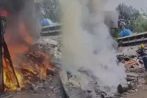Hyderabad: Fire Erupts at Warehouse in Attapur