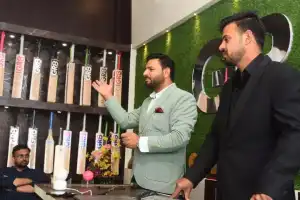 Media Delegation from City Tours Willow Cricket Bat Manufacturing Unit in Kashmir