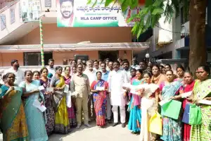 MLA Sri Ganesh Hands Out Cheques to Kalyana Lakshmi Beneficiaries
