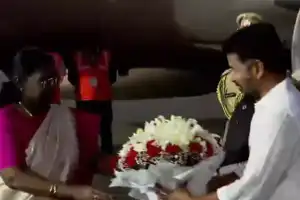 President Droupadi Murmu Attends Koti Deepotsavam Celebration in Hyderabad