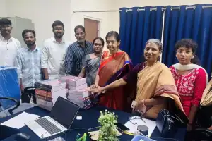 Seniors Distribute Free Study Materials to Needy MBBS Freshers