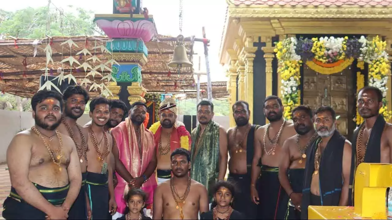 18th Mahapadi Puja celebrated grandly at Shamshabad Ayyappa Temple