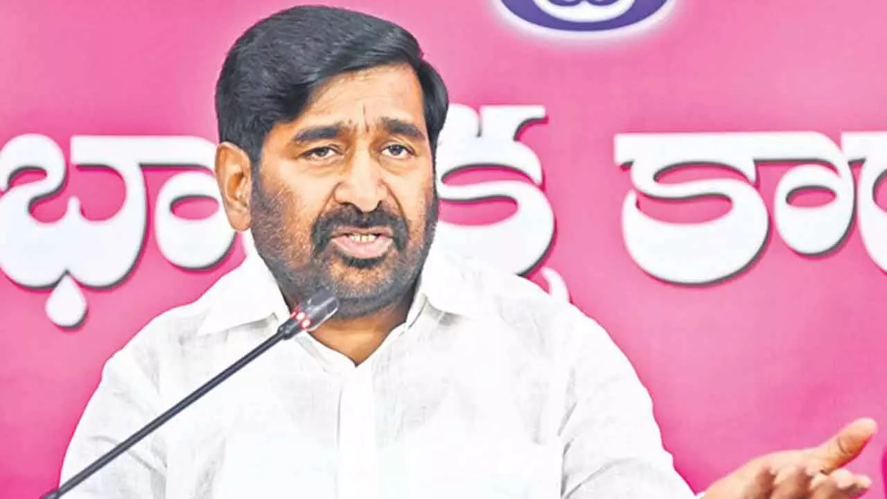 BRS Leader Jagadish Reddy Says Congress Taking Credit for Finished Projects