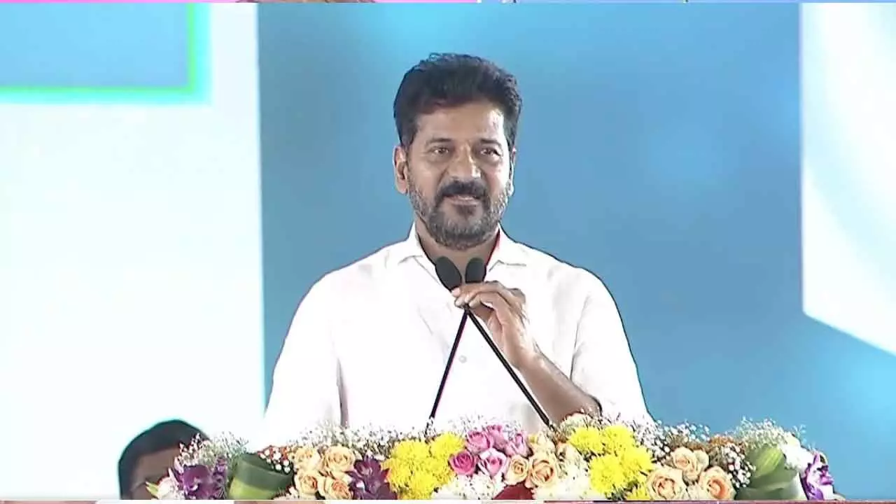 CM Revanth Reddy Joins Public Administration Victory Event at HMDA Grounds