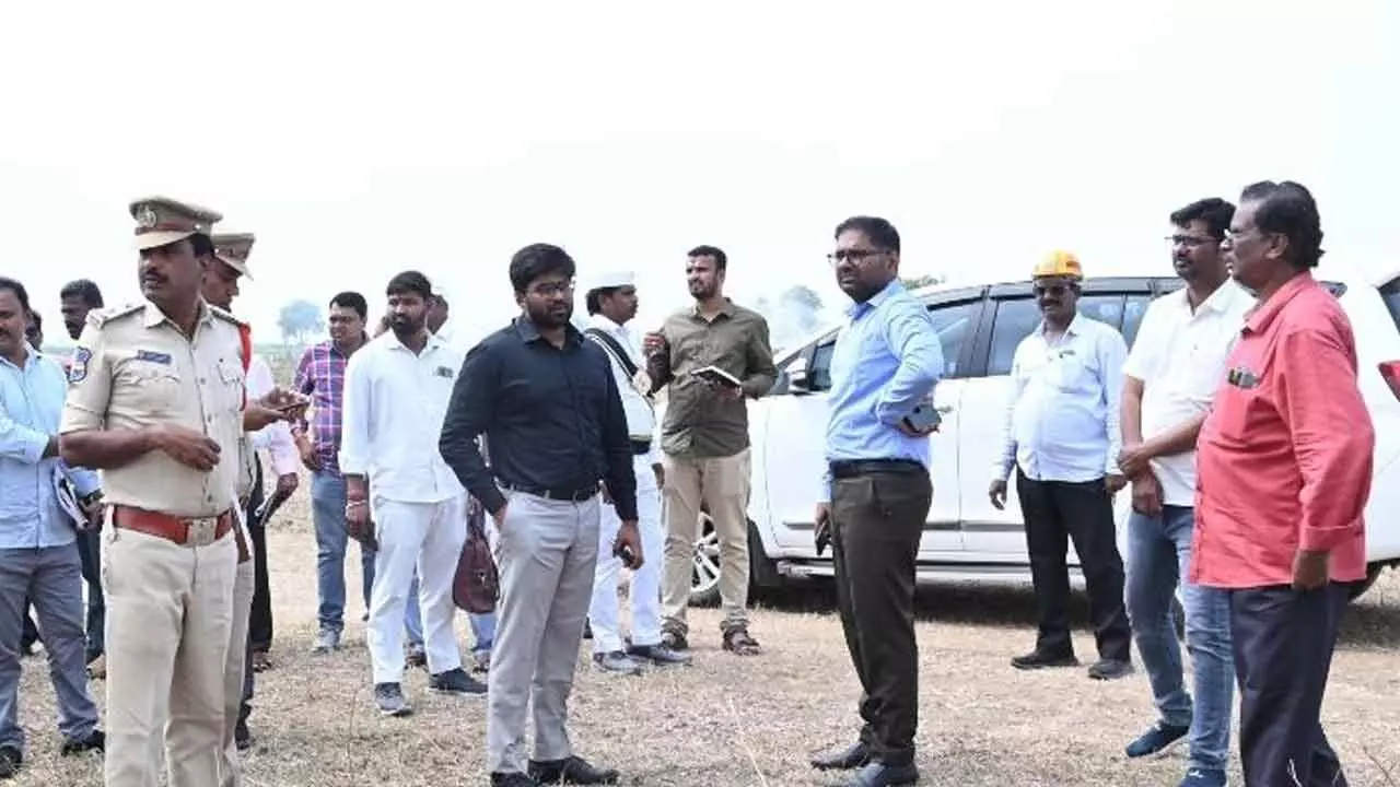 Collector Koya Sri Harsha reviews preparations for CM’s public meeting