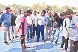 Collector urges success for district-level sports competitions