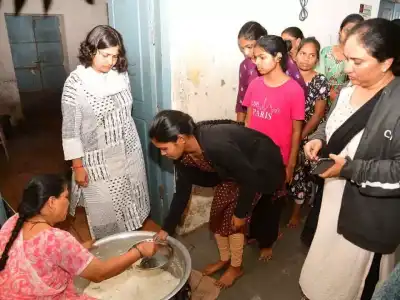 Collector Viziyendira Boi makes surprise visit to government college hostel