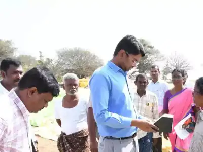 District Collector Adarsh Surabhi made an unannounced visit to the paddy procurement center