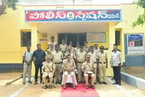 District SP T Srinivas Rao, IPS, Inspects Dharur Police Station