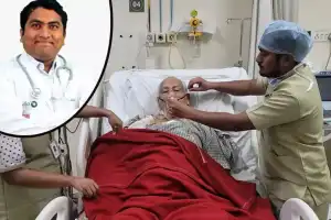 Doctors at Olive Hospital carry out uncommon surgery on 75-year-old