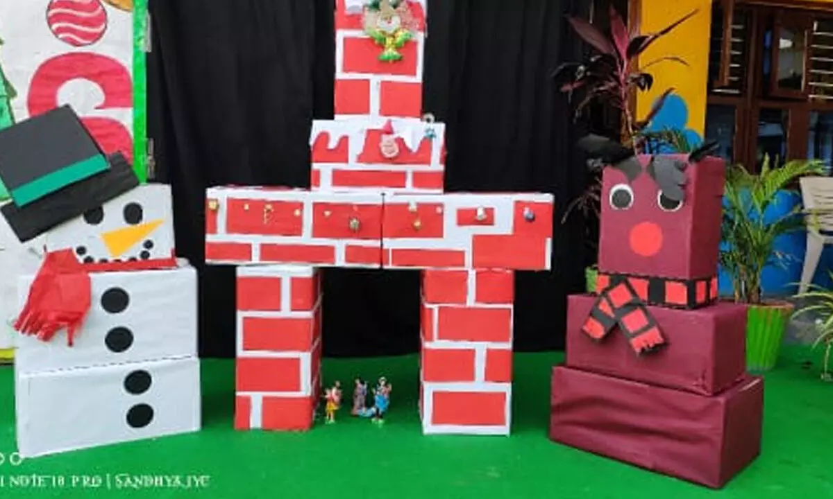 Festive Semi-Christmas Celebrations at Sri Saraswathi International School