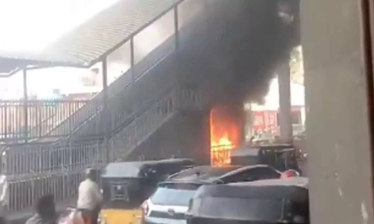 Fire Break at Malakpet Metro Station Sparks Panic