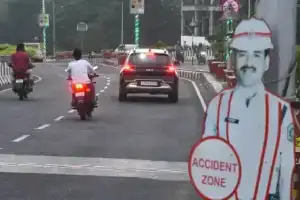 Hyderabad Traffic Home Guard Hurt in Hit-and-Run at Telugu Thalli Flyover