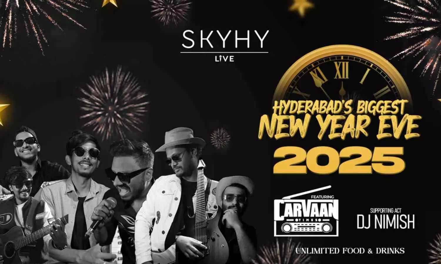 Hyderabad’s Biggest New Year Eve Party SkyHyLive NY2025