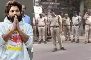 Increased Police Presence Near Allu Arjun’s Home in Hyderabad