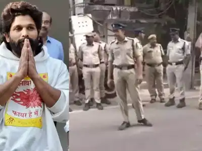 Increased Police Presence Near Allu Arjun’s Home in Hyderabad