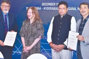 Minister Sridhar Babu promotes Hyderabad as a global hub for AI