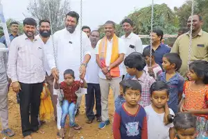 MLA Anirudh opens new anganwadi center