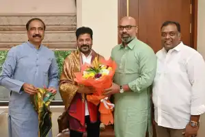 Nizamabad MP Dharmapuri Arvind and Jagtial MLA Dr. Sanjay Kumar meet CM Revanth Reddy