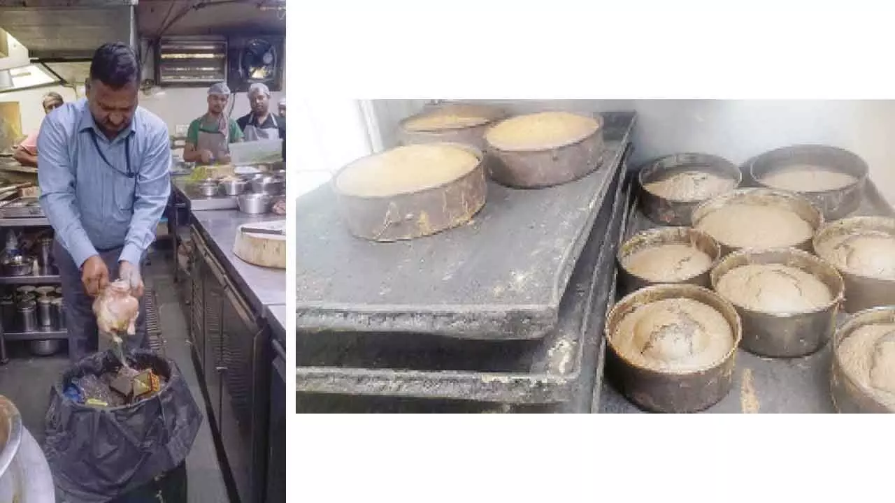Officials raid popular eateries in Secunderabad