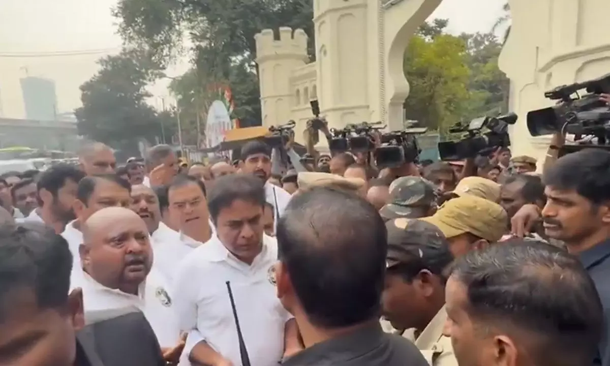 Police Detain BRS MLAs at Telangana Assembly