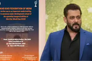 Salman Khan Chosen as Brand Ambassador for First Kho Kho World Cup 2025