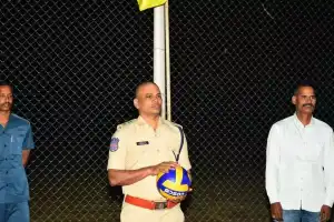 SP T. Srinivas Rao Opens Modern Volleyball Court for Police in Jogulamba Gadwal