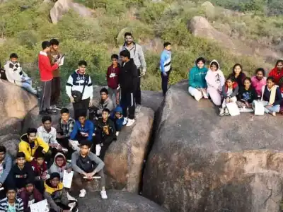 Students connect with nature in Chilkur forest