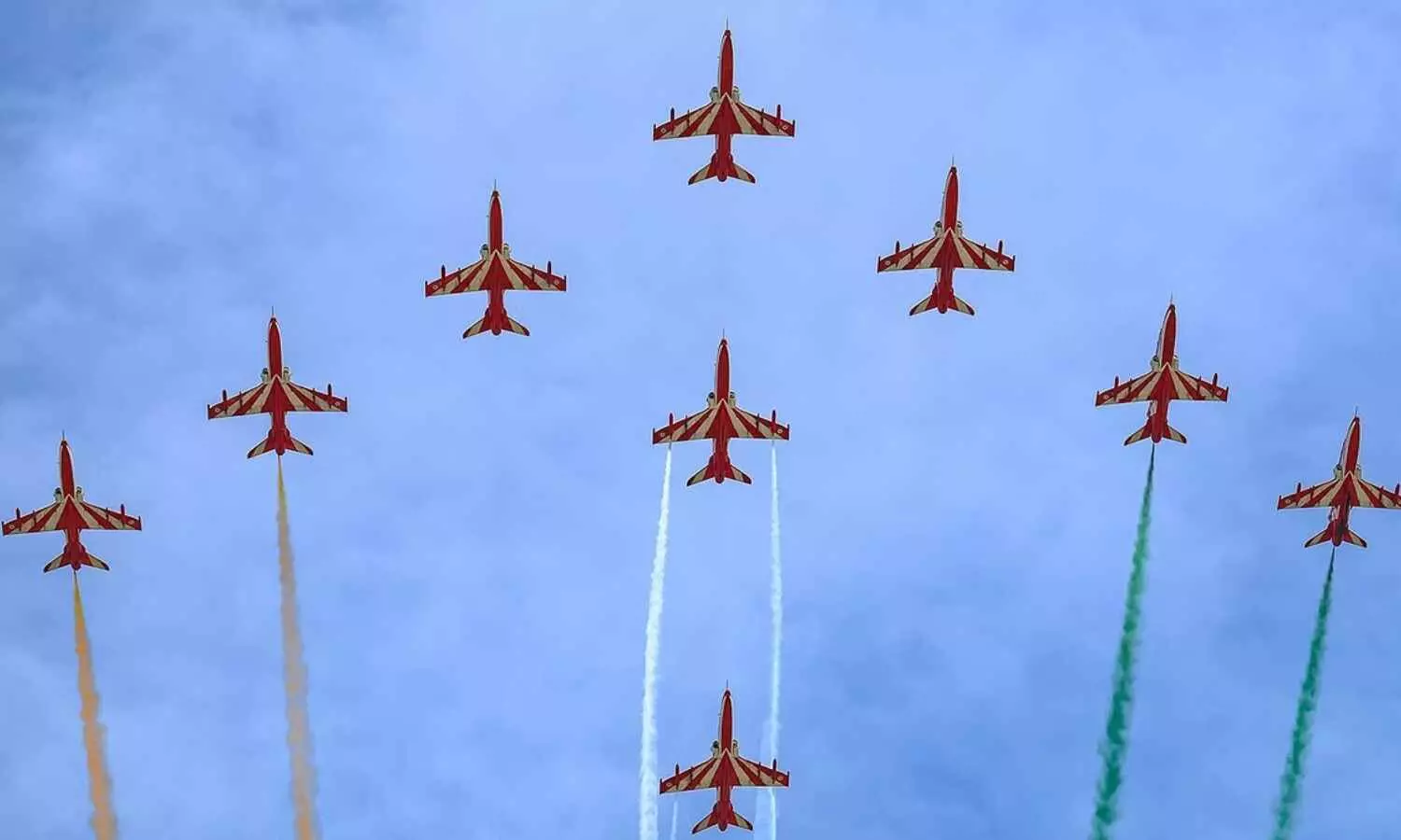 Suryakiran Aerobatic Team Impresses Hyderabad, Final Show on December 8