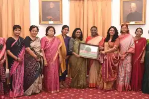 Telangana IAS Officers’ Wives Group Meets President Draupadi Murmu at Rashtrapati Nilayam